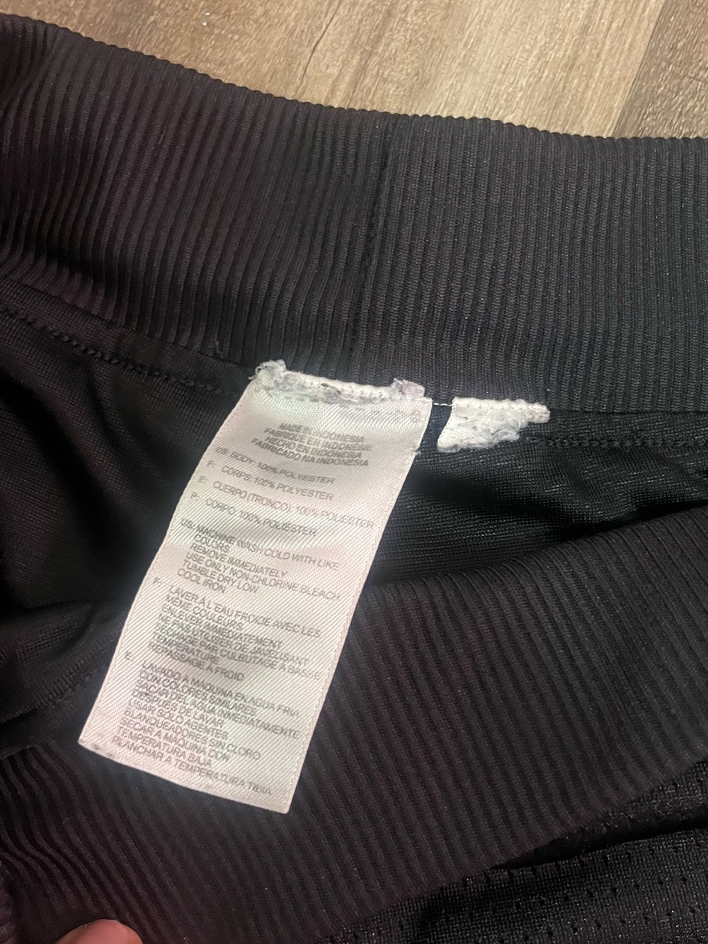 adidas Black Sweatpants with Pink Side Stripes - Picture 5 of 5